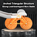 Miniatyrbild 4 av 6: Ab-rullhjul Automatisk rebound med armbågsstöd Platt platta Träningshjul Tystnad Maghjul Träningsutrustning för hemmet Orange