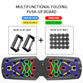 Miniatyrbild 1 av 6: Push Up Board Bärbar Multi träningsutrustning Push Up Bar för hemgymutrustning Kroppsbyggande Fitness Sport set1