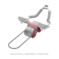 Miniatyrbild 1 av 6: 2 i 1 Abdomen Roller Abdominal Roller Exerciser A Pinks