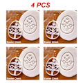 Miniatyrbild 1 av 5: 1~5 STK 1-påsk Cookie Cutter Bakverk Påskhare Kanin Molds Kökstillbehör Bakverktyg Barnpresent påsk Style B 4pcs
