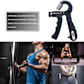 Miniatyrbild 4 av 6: Räknedynamometer Handgrepp Fitness Handgrepp 5-60 kg Handträning Gripper Gymutrustning Handledsrehabiliteringsutvecklare 10-60KG Black5