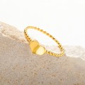 Miniatyrbild 2 av 6: Enkelt rostfritt stål Retro Lady Butterfly Twisted Chain Rings Hjärta Kors Runt Enkelt Finger Smycken För Dam Tillbehör JZ3676G 7