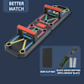Miniatyrbild 1 av 6: Multifunktions Push Up Board Vikbar 9 In 1 Push Up Stand Träningsbräda Push Up Rack Fitness för hemmagym Pink
