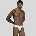 Miniatyrbild 6 av 6: Nyankomst Sexiga Reuable Män Underkläder Strukturell Skönhet Upphöjd Pounch Man Trosor Andas Herr String G-String Cueca OR213-White M