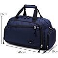Miniatyrbild 2 av 5: 2023 Gymväskor Herr Sport Fitness Pack Cylinder Sportväska med en axel Handväskor Dam Resväskor Nylon Vattentät handväska Black