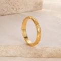 Miniatyrbild 3 av 6: Rostfritt stål Guld Färg Ringar För Kvinnor Män Minimalism Smycken Söta Enkla Hjärt Ringar Bröllopspresenter Gratis Frakt JZ068g