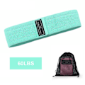 Miniatyrbild 6 av 6: Träning Fitness Höftslingor Motståndsband Anti-halk knäböj Expanderstyrka Gummiband Yoga Gym Träning Flätat elastiskt band Light Green--60LBS