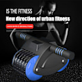 Miniatyrbild 2 av 6: ABS Wheel Roller Automatisk Rebound Buke Stum Buke Roller Training Tränare Armmuskler Kroppsbyggande Fitness Style C Red