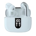 Miniatyrbild 1 av 5: Bluetooth hörlurar True Wireless Earbuds Led Power Display-hörlurar med trådlöst case In-ear-hörlurar med mikrofon Sky white