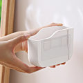 Miniatyrbild 2 av 6: Väggmonterad förvaringsbox Plast Fjärrkontroll Case Luftkonditionering Fjärrkontroll Förvaringsbox Telefon Laddningshållare 145 X 10 X 67  White