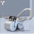 Miniatyrbild 4 av 6: Ny version Ab Two Wheels Roller Automatic Rebound Ab Wheel Roller Abdominal Core Trainer
