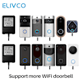 Miniatyrbild 3 av 6: 18V AC- power 220V-240V Transformatorladdare för Wifi Trådlös videodörrklocka IP-kamera Videointercomring US Plug