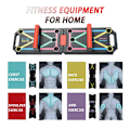 Miniatyrbild 2 av 6: Multifunktions Push Up Board Vikbar 9 In 1 Push Up Stand Träningsbräda Push Up Rack Fitness för hemmagym Gray