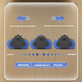 Miniatyrbild 5 av 6: ABS Wheel Roller Automatisk Rebound Buke Stum Buke Roller Training Tränare Armmuskler Kroppsbyggande Fitness Style C Gray