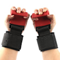 Miniatyrbild 3 av 6: Tyngdlyftande krokgrepp vadderade med handledslindningar Hand-Bar Styrkelyftshandskar Kraftiga Pull-ups Krokar Gymträningsremmar 1 Pair Black