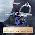 Miniatyrbild 6 av 6: Ab Roller Wheel Automatisk Rebound Med Counter Anti-slip Maghjul Push-up Roll Trainer Gym Hem träningsutrustning with timer