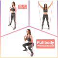 Miniatyrbild 4 av 6: Long Booty Band Höft Circle Loop Resistance Band Träningsövning för ben Lår Glute Butt Squat Halkfri design Avocado medium-W3