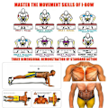 Miniatyrbild 2 av 6: Push Up Board Bärbar Multi träningsutrustning Push Up Bar för hemgymutrustning Kroppsbyggande Fitness Sport Gold