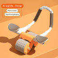 Miniatyrbild 1 av 6: Magmuskler Fitness Wheel 2 In 1 Push-up Tystnad Buken Wheel Fitness Abs Roller Hem träningsutrustning Orange no time