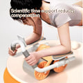 Miniatyrbild 4 av 6: Rebound Ab Slide Rollers Med armbågsstöd Unisex maghjul Tystnad Träning Smart Abs Fitness Plank Trainer OrangeTimer