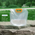 Miniatyrbild 1 av 6: 2,5/5/10L hopfällbar bärbar dricksvattenpåse Utomhuscamping Vandring Vattenförvaringspåse Förtjockad vattenbehållare med stor kapacitet 2.5L-Transparent