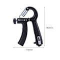 Miniatyrbild 1 av 6: Räknedynamometer Handgrepp Fitness Handgrepp 5-60 kg Handträning Gripper Gymutrustning Handledsrehabiliteringsutvecklare Black 3