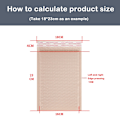 Miniatyrbild 5 av 6: 50 Styck Rosa Poly Bubble Mailers Vadderade kuvert Bulk Bubble Fodrade Wrap Polymailer påsar för frakt Förpackning Maile Self Seal white-50pcs 15*20cm