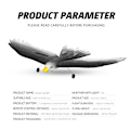 Miniatyrbild 6 av 6: RC Plane Wingspan Eagle Bionic Aircraft Fighter Radio Control Fjärrkontroll Hobby Glider Flygplan Foam Boys Leksaker för pojkar 3CH