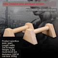 Miniatyrbild 5 av 6: 1 par armhävningar Dubbla stavstativ Gymnastik Calisthenics Handstång Trä Gym Fitness Träningsutrustning Dubbelstativ Auburn