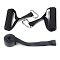 Miniatyrbild 4 av 6: Fitness Band Pull Up Elastiska band Gummimotstånd Loop Power Band Set Hemgym Träning Expander Stärka Träning 2 pcs with handle