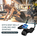 Miniatyrbild 2 av 6: Abdominal Exercise Roller Dual Wheel Design Abdomi Gray