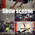 Miniatyrbild 6 av 6: 1 par armhävningar Dubbla stavstativ Gymnastik Calisthenics Handstång Trä Gym Fitness Träningsutrustning Dubbelstativ Beige