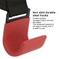 Miniatyrbild 6 av 6: Tyngdlyftskrok Handgrepp Stålkrok Heavy Duty Lifting Grip Anti Slip Pull-ups Krokar Power Lifting Handskar för gym 2PCS random color