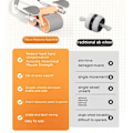 Miniatyrbild 3 av 6: Rebound Ab Slide Rollers Med armbågsstöd Unisex maghjul Tystnad Träning Smart Abs Fitness Plank Trainer OrangeTimer