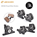 Miniatyrbild 2 av 6: ZOOM DB580 Landsvägscykel bromsskivbromssystem Mekaniskt bromsok Dubbla kolvbromsok Wiredrag för rotor 140MM DB580 Front