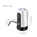 Miniatyrbild 5 av 6: Bärbar vattenflaskpump USB laddning Elektrisk vattendispenser Pumpflaska Vattenpump Automatisk switch dricksautomat black