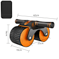 Miniatyrbild 1 av 6: ABS Wheel Roller Automatisk Rebound Buke Stum Buke Roller Training Tränare Armmuskler Kroppsbyggande Fitness Style B Orange