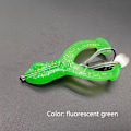 Miniatyrbild 5 av 8: Groda Mjuk Groda Lure Fiske Lure Biomorphics Bete för basfisk fluorescent yellow small