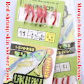 Miniatyrbild 3 av 8: Bionic Red Skin String Hooks Marusei Red Skin Shrimp Hooks Gum 10#