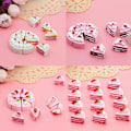 Miniatyrbild 2 av 8: 10st DIY Nya Cabochons Hantverk Blomma Triangel Tårta Resin Flatb White
