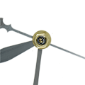 Miniatyrbild 6 av 6: 1 set självlysande Silent Quartz Väggklocka Spindelrörelsemekanism