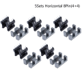 Miniatyrbild 1 av 8: 5 set EE25 4Pin 8P 10P Transformator Bobbin PC40 Ferrit Core Ver Horizontal 8Pin(4+4)