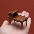 Miniatyrbild 5 av 5: 1/12 Dockhusbord Dockhus Dubbellager Tebord Dockhus
