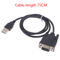 Miniatyrbild 1 av 8: 1st USB RS232 till DB 9-stift hanekabeladapterkonverterare stöder
