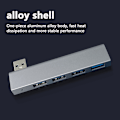 Miniatyrbild 4 av 7: USB3.0 Hub 4 Portar Förlängd Plug Slim Portable USB Splitter Lap