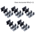 Miniatyrbild 8 av 8: 5 set EE25 4Pin 8P 10P Transformator Bobbin PC40 Ferrit Core Ver Horizontal 8Pin(4+4)