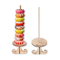 Miniatyrbild 1 av 8: Trä Donut Display Stand Rack DIY Wall Donut Dessert Rack