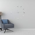 Miniatyrbild 8 av 8: 3D självlysande väggklocka Ramlös akryl DIY digital klocka vägg Black No Luminous