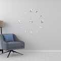 Miniatyrbild 8 av 8: 3D självlysande väggklocka Ramlös akryl DIY digital klocka vägg Luminous clock
