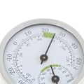 Miniatyrbild 4 av 7: Väggmonterad hushållsanalog termometer & hygrometer för bastu